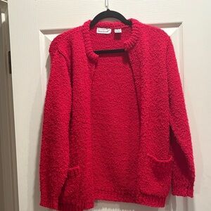 Jason Maxwell Vibrant Red Women's Cardigan